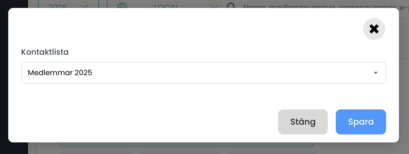 Lägg till kontaktlista